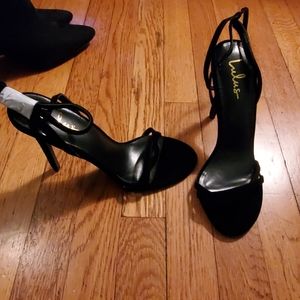 Black Velvet Heels